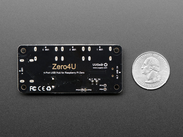 Zero4U - 4-Port USB Hub without Pogo Pins