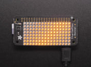 Adafruit CharliePlex LED Matrix Bonnet - 8x16 Yellow LEDs