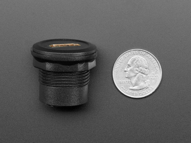 HDMI Round Panel Mount Plug
