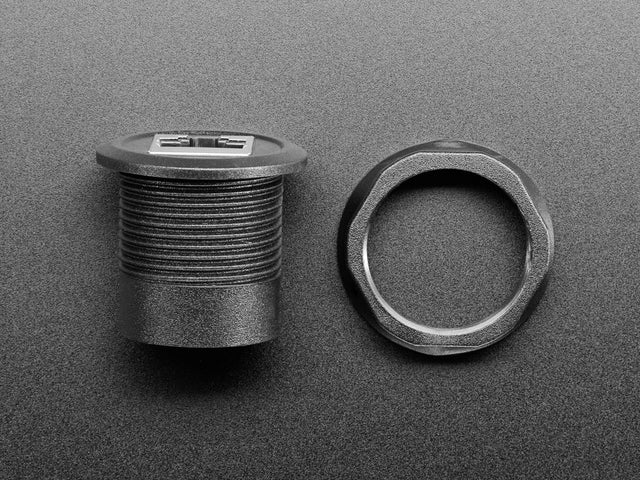 RJ-45 Ethernet Round Panel Mount Adapter Plug