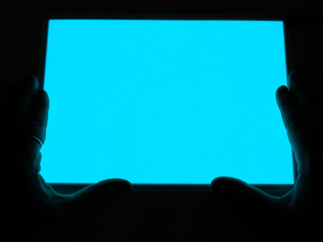 Electroluminescent (EL) Panel - 20cm x 15cm Aqua