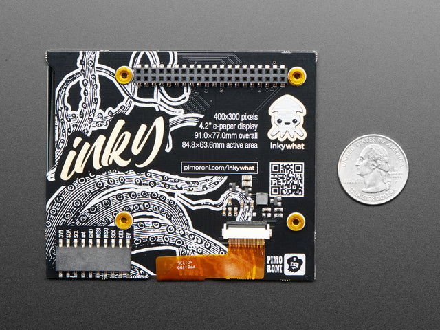 Pimoroni Inky wHAT (ePaper/eInk/EPD) - Red/Black/White