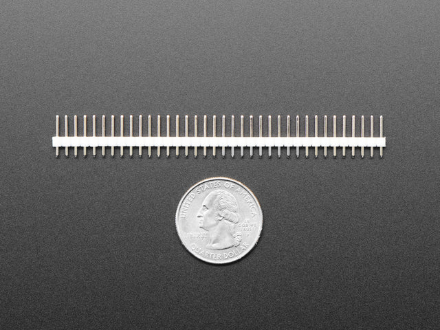 Break-away 0.1" 36-pin strip male header - White - 10 pack