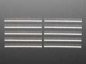 Break-away 0.1" 36-pin strip male header - White - 10 pack