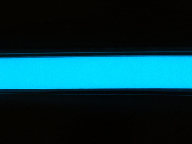 Aqua Electroluminescent (EL) Tape Strip - 100cm w/two connectors