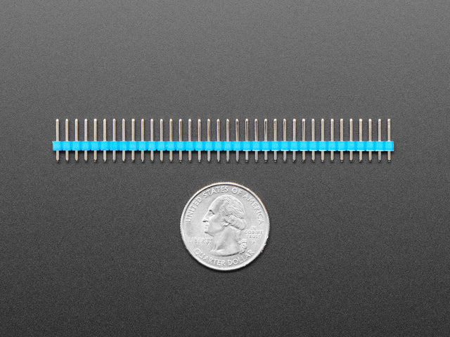 Break-away 0.1" 36-pin strip male header - Blue - 10 pack