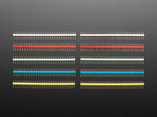 Break-away 0.1" 36-pin strip male header - Rainbow Combo 10 Pack