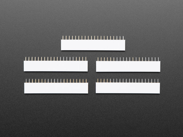 20-pin 0.1" Female Header - White - 5 pack