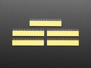 20-pin 0.1" Female Header - Yellow - 5 pack