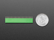 20-pin 0.1" Female Header - Green - 5 pack
