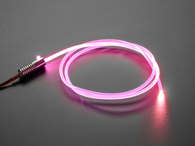 Side-light Fiber Optic Tube - 4mm Diameter - 1 meter long