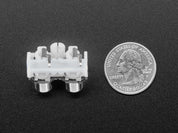 Dual RCA Jack for Adafruit I2S Audio Bonnet