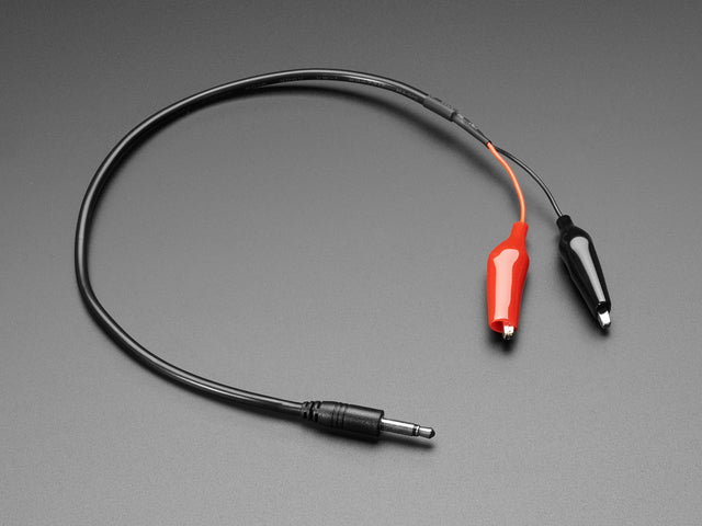 3.5mm Mono Audio Plug to Alligator Clips