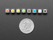 6mm Rainbow Tactile Button Deluxe Party Tray - 160 Pieces