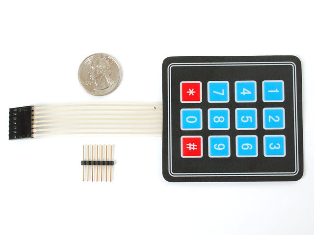 Membrane 3x4 Matrix Keypad + extras