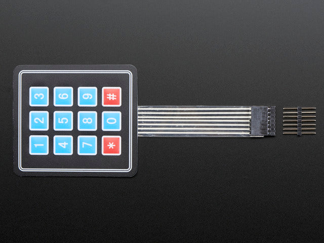 Membrane 3x4 Matrix Keypad + extras