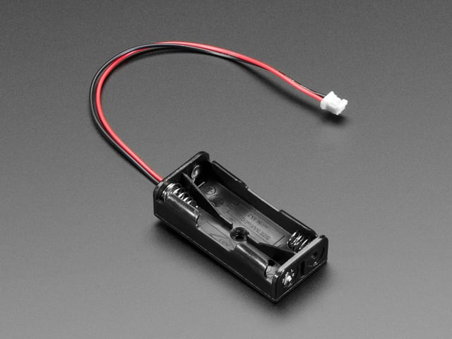 2 x AAA Open Battery Holder with JST PH Connector