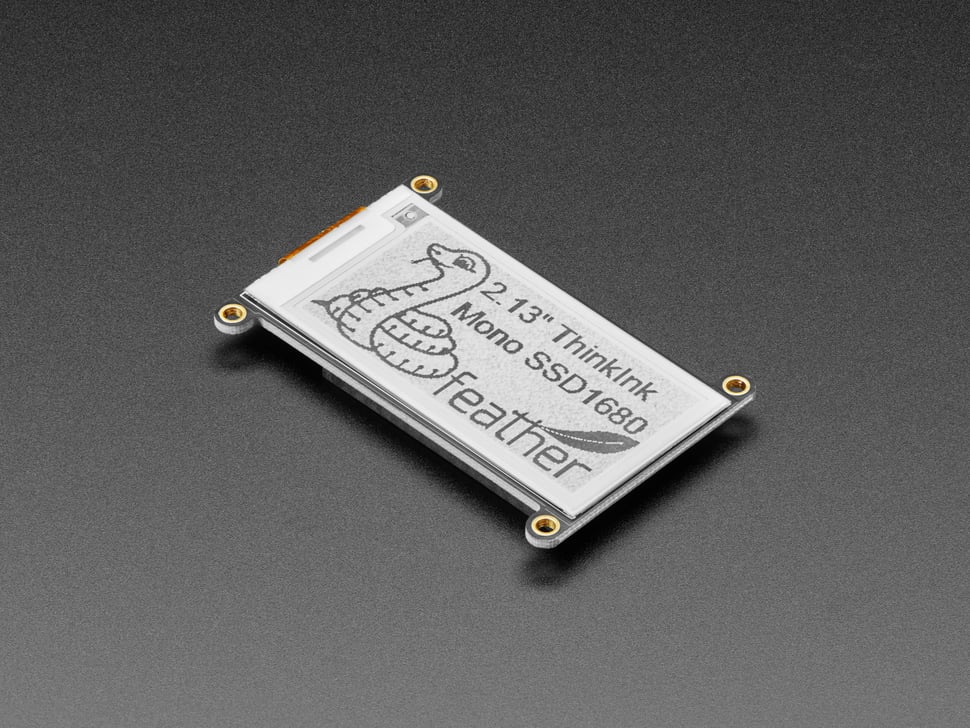 Adafruit 2.13" Monochrome eInk / ePaper Display FeatherWing
