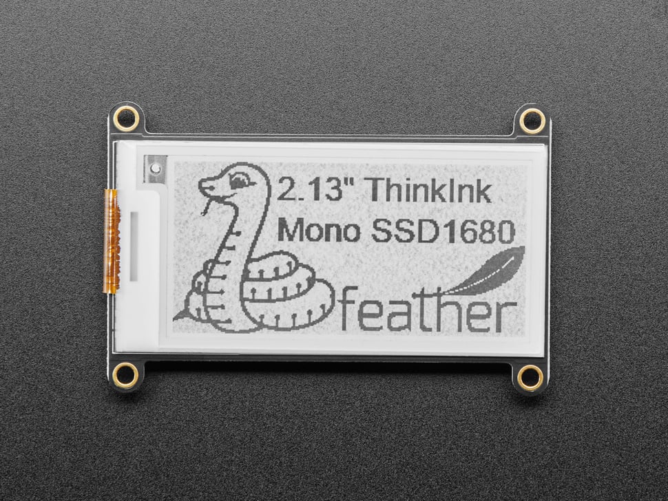 Adafruit 2.13" Monochrome eInk / ePaper Display FeatherWing