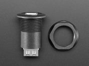 USB B Jack to USB A Jack Round Panel Mount Adapter