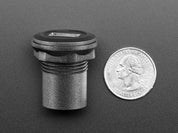 USB A Jack to Micro USB B Jack Round Panel Mount Adapter