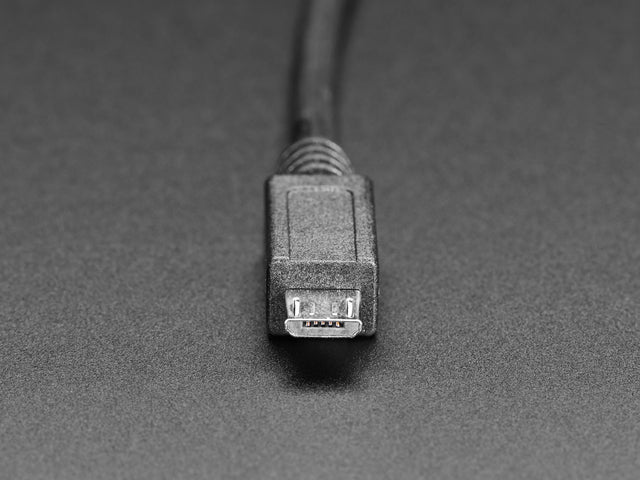 Micro B Round Panel Mount Extension Cable - 30cm