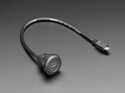 Micro B Round Panel Mount Extension Cable - 30cm