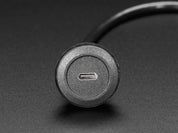 USB C Round Panel Mount Extension Cable
