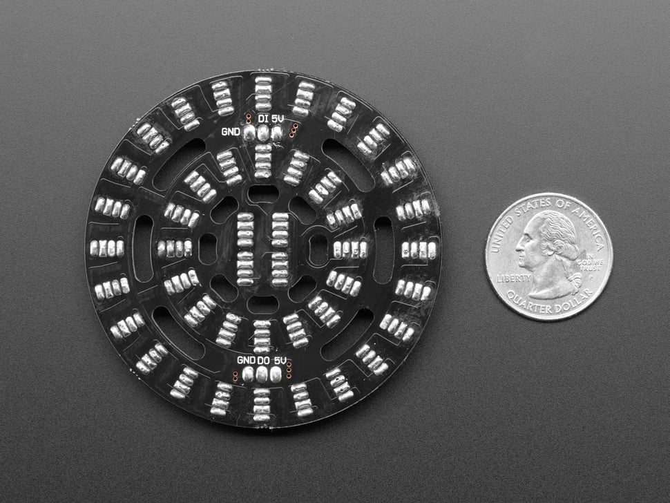 NeoPixel Triple-Ring Board with 44 Thru-Hole LEDs