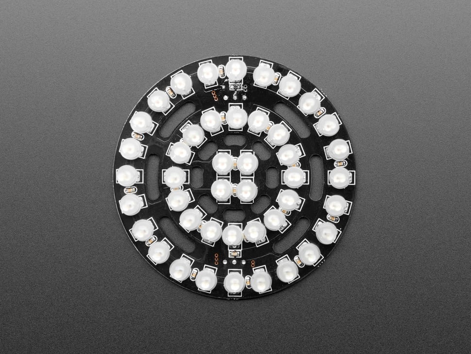 NeoPixel Triple-Ring Board with 44 Thru-Hole LEDs