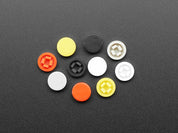 Plastic Button Caps For Square Top (10-pack) - 8mm Diameter