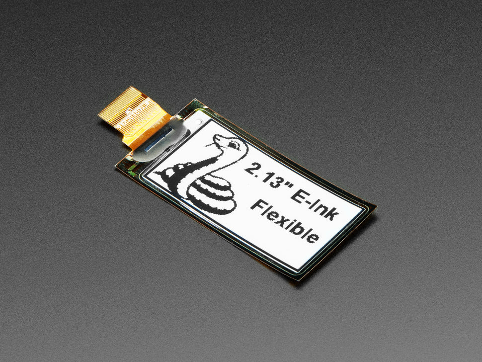 2.13" Flexible Monochrome eInk / ePaper Display