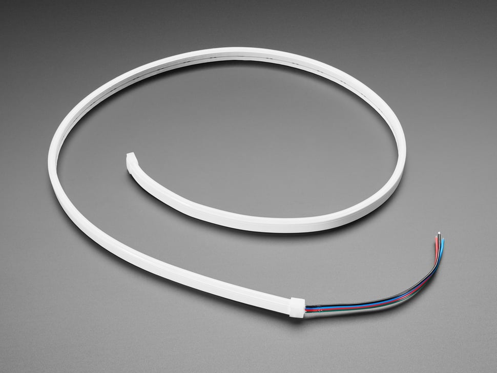 Flexible RGB Neon-like LED Strip 120 LEDs - 1 meter long