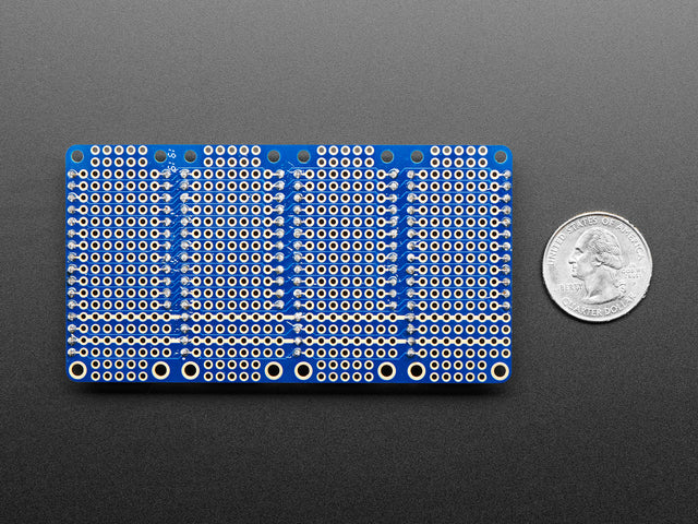 Adafruit Quad Side-By-Side FeatherWing Kit with Headers