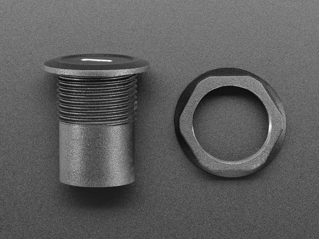 USB C Jack to Micro USB Jack Round Panel Mount Adapter