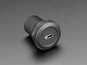 USB C Jack to USB C Jack Round Panel Mount Adapter