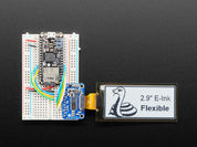 2.9" Flexible 296x128 Monochrome eInk / ePaper Display