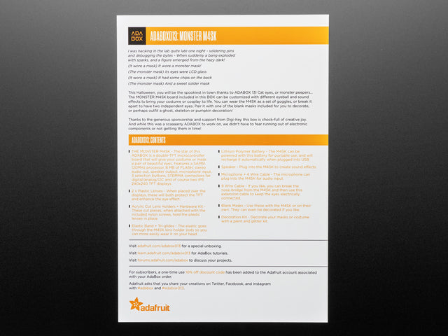 AdaBox013 - THE MONSTER M4SK