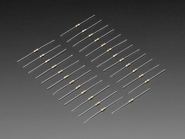 Through-Hole Resistors - 100 ohm 5% 1/4W - Pack of 25