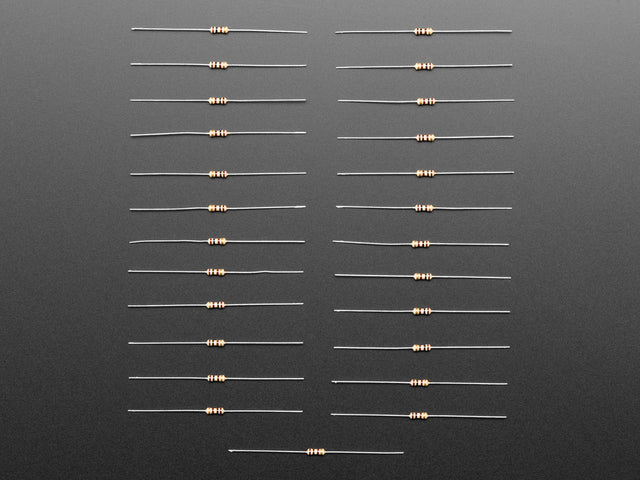 Through-Hole Resistors - 100 ohm 5% 1/4W - Pack of 25