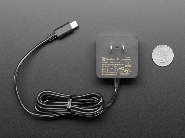 Official Raspberry Pi Power Supply 5.1V 3A with USB C