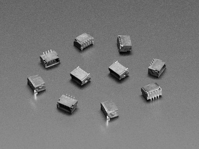 1mm 4-pin Vertical Connector - JST SH Compatible - 10 pack