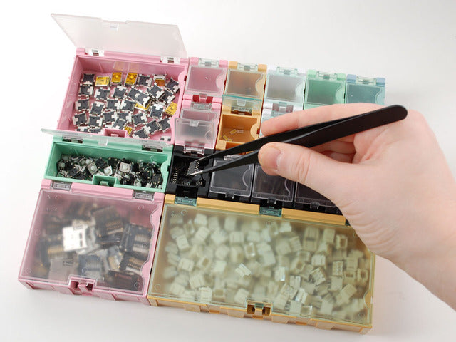 Medium Modular Snap Boxes - SMD component storage - 2 pack