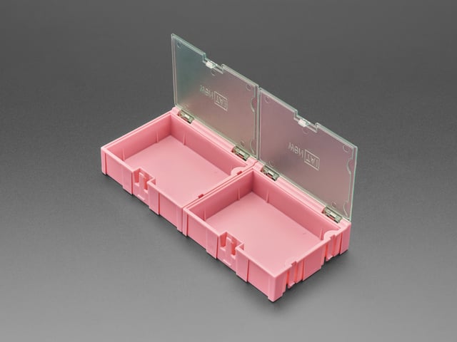 Medium Modular Snap Boxes - SMD component storage - 2 pack