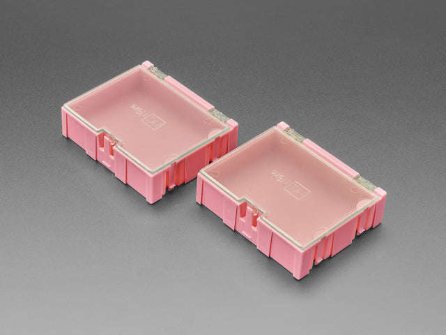 Medium Modular Snap Boxes - SMD component storage - 2 pack
