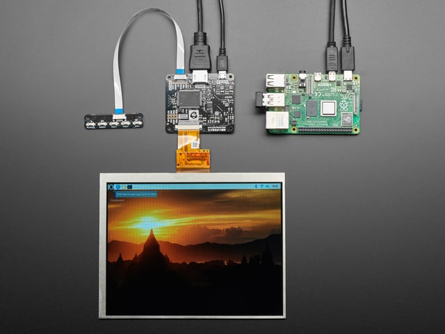 Pimoroni HDMI 8" IPS LCD Screen Kit - 1024x768