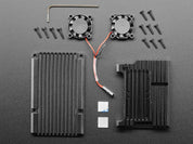 Aluminum Metal Heatsink Raspberry Pi 4 Case with Dual Fans
