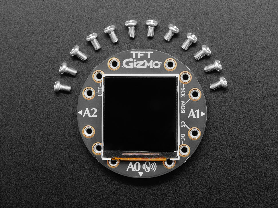Circuit Playground TFT Gizmo - Bolt-on Display + Audio Amplifier