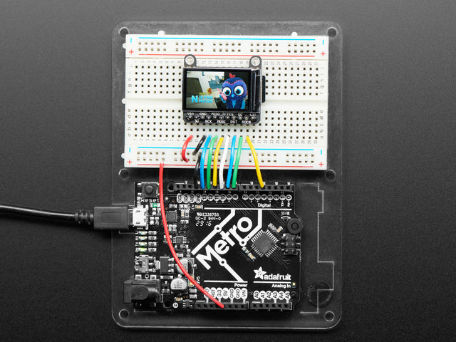 Adafruit 1.14" 240x135 Color TFT Display + MicroSD Card Breakout