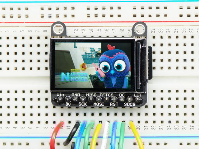 Adafruit 1.14" 240x135 Color TFT Display + MicroSD Card Breakout